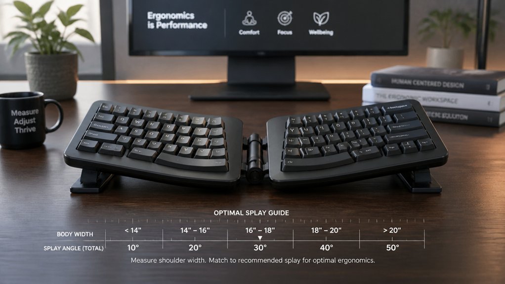 optimize keyboard split ergonomics