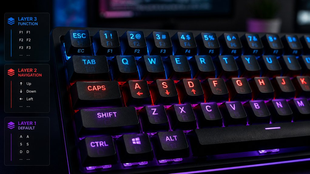 optimized customizable keyboard layer switching