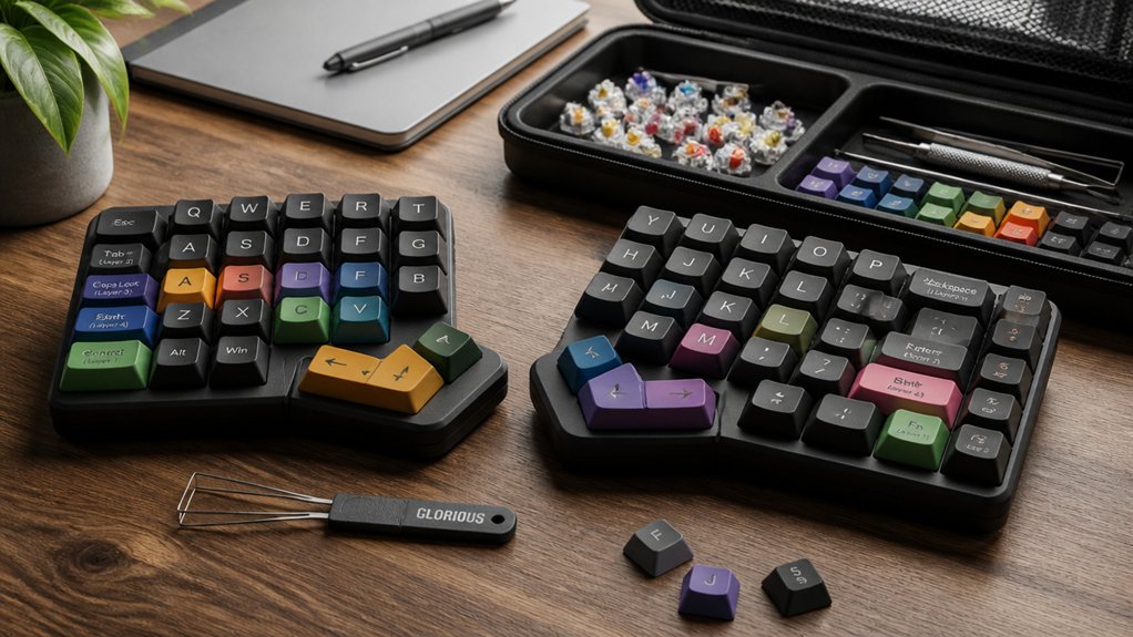 optimizing split keyboard layout