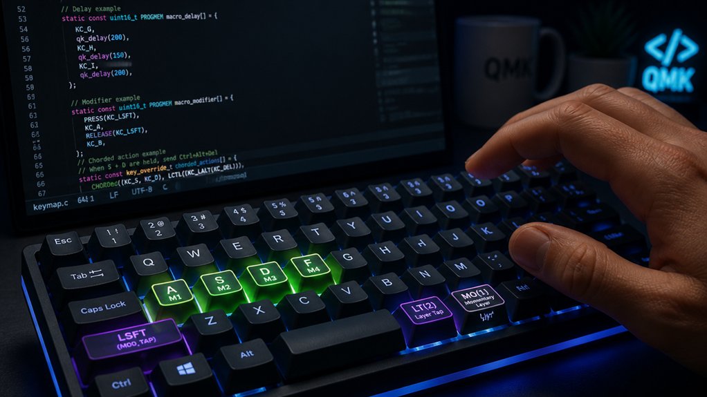 precise complex qmk macros