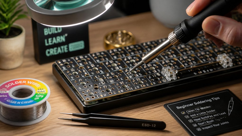 precise mechanical keyboard soldering