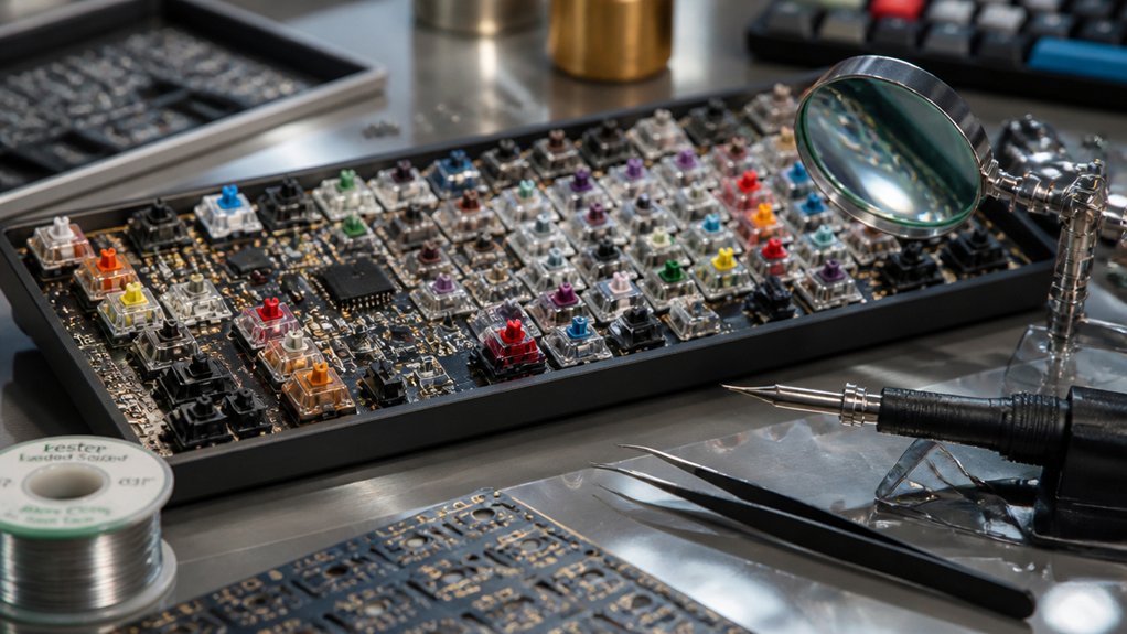 precise mechanical keyboard soldering
