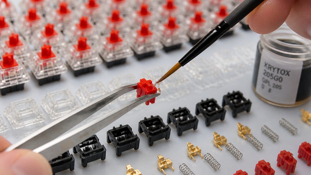 precise mechanical switch lubrication
