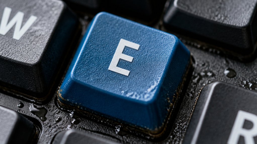 removing sticky residue keycaps
