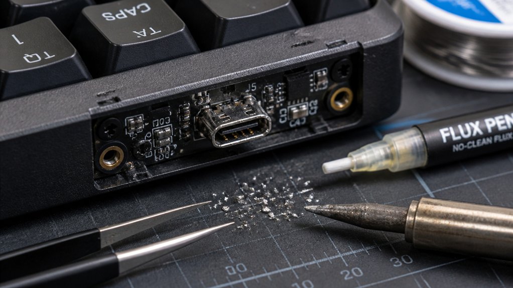 Fixing Damaged USB-C Ports on Mechanical Keyboards