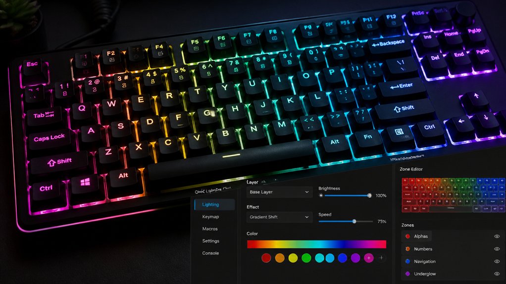 rgb layers blinking brightness management