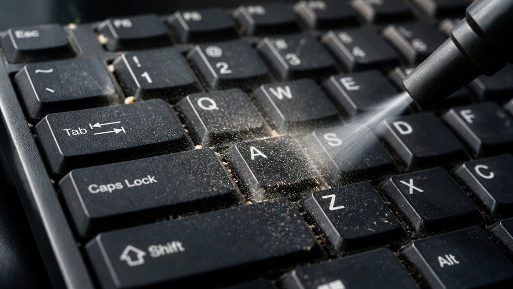 safe compressed air keyboard cleaning