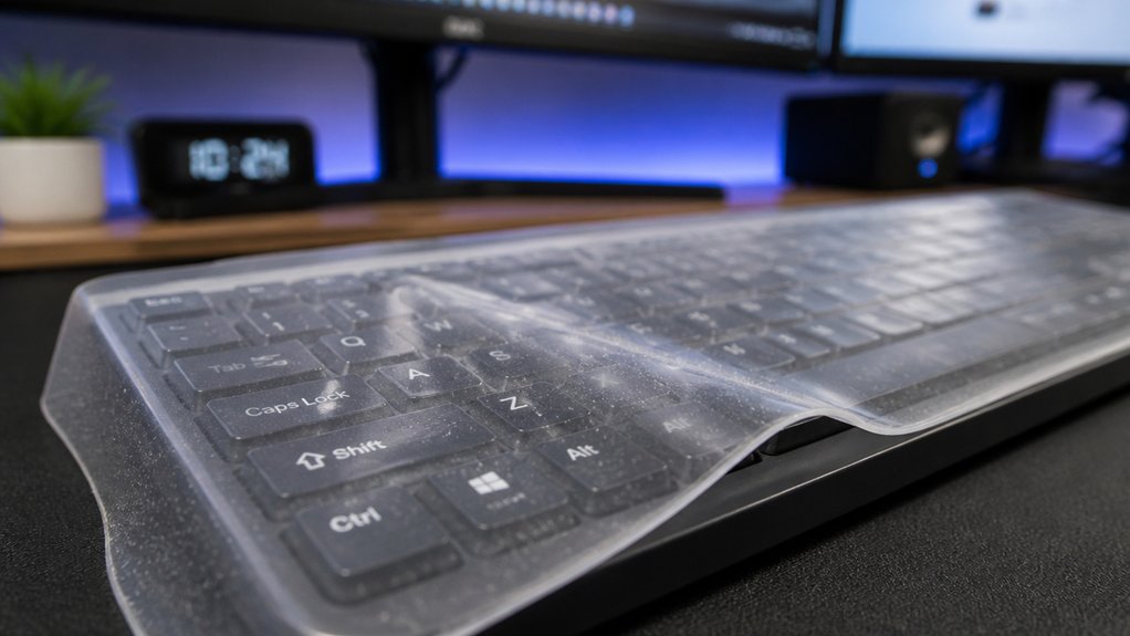silicone covers protect keyboards