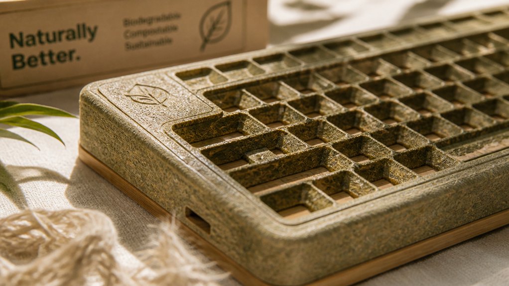 sustainable natural fiber keyboards