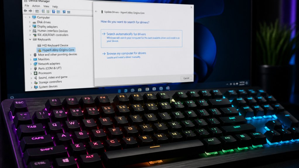 update or reinstall keyboard drivers
