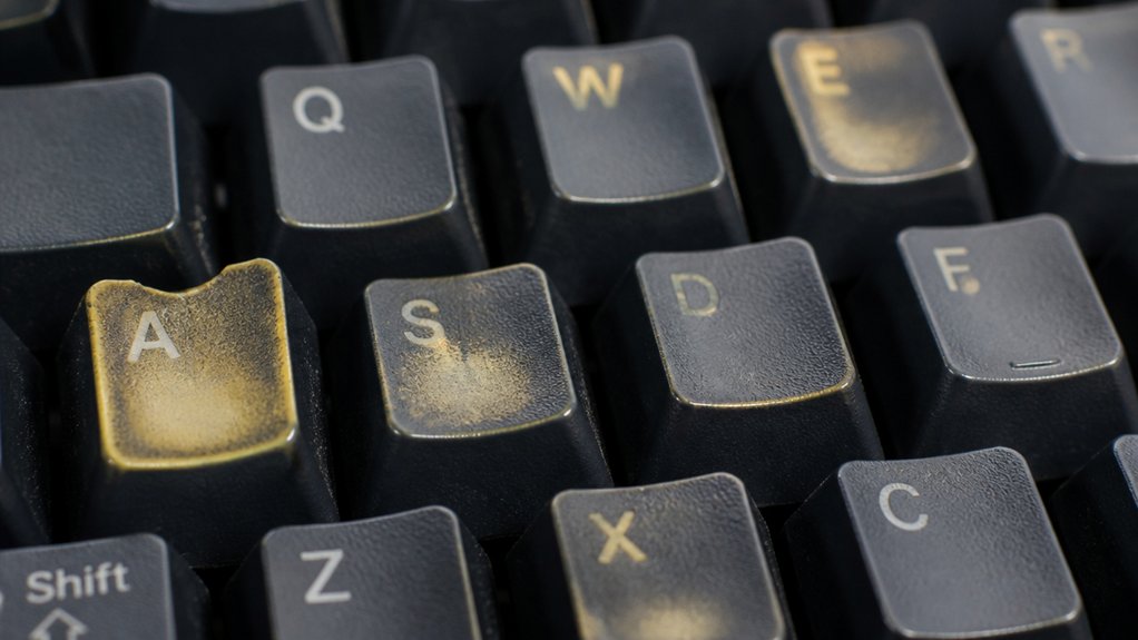 warped and discolored keycaps