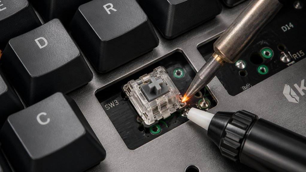 when to desolder switches